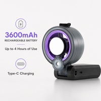 Bireafon FrostFlow™ 3-in-1 Handheld Cooling Fan with Cooling Plate, Fine Mist & 5-Speed Airflow